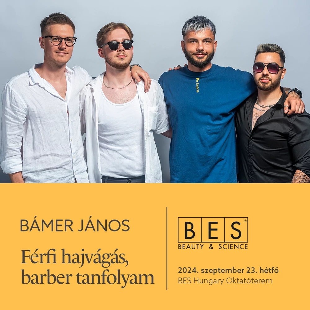 Férfi hajvágás, barber tanfolyam Bámer Jánossal