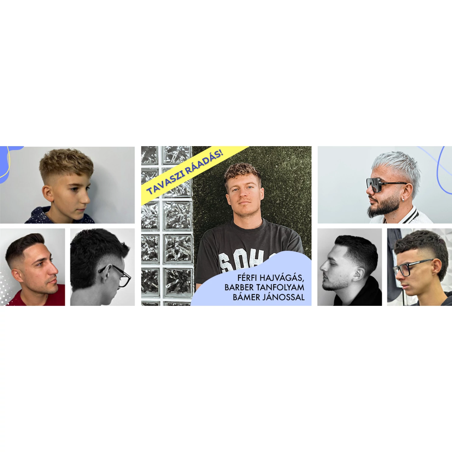 Férfi hajvágás, barber tanfolyam Bámer Jánossal Férfi hajvágás, barber tanfolyam Bámer Jánossal
