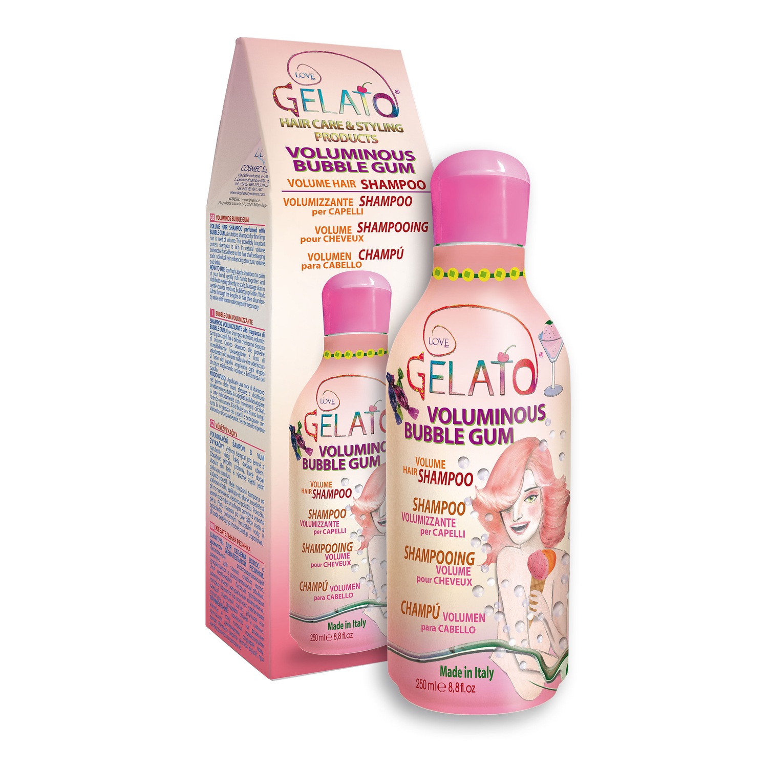Gelato dúsító sampon rágógumi illattal Gelato dúsító sampon rágógumi illattal