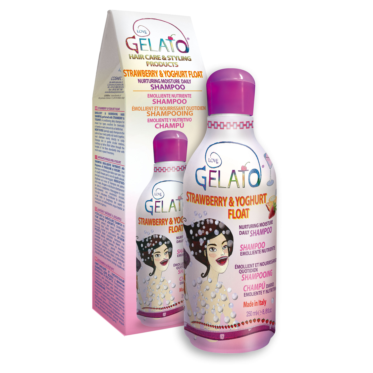 Gelato tápláló sampon eper és joghurt illattal Gelato tápláló sampon eper és joghurt illattal