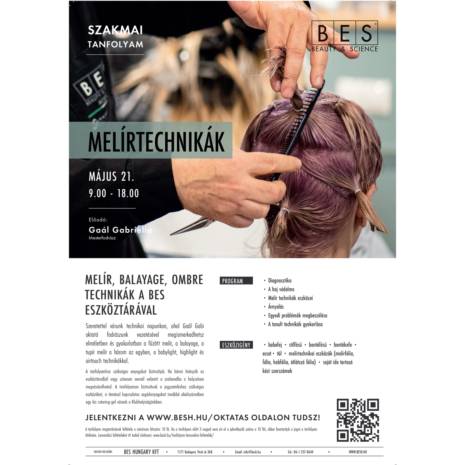 Melírtechnikák Tanfolyam