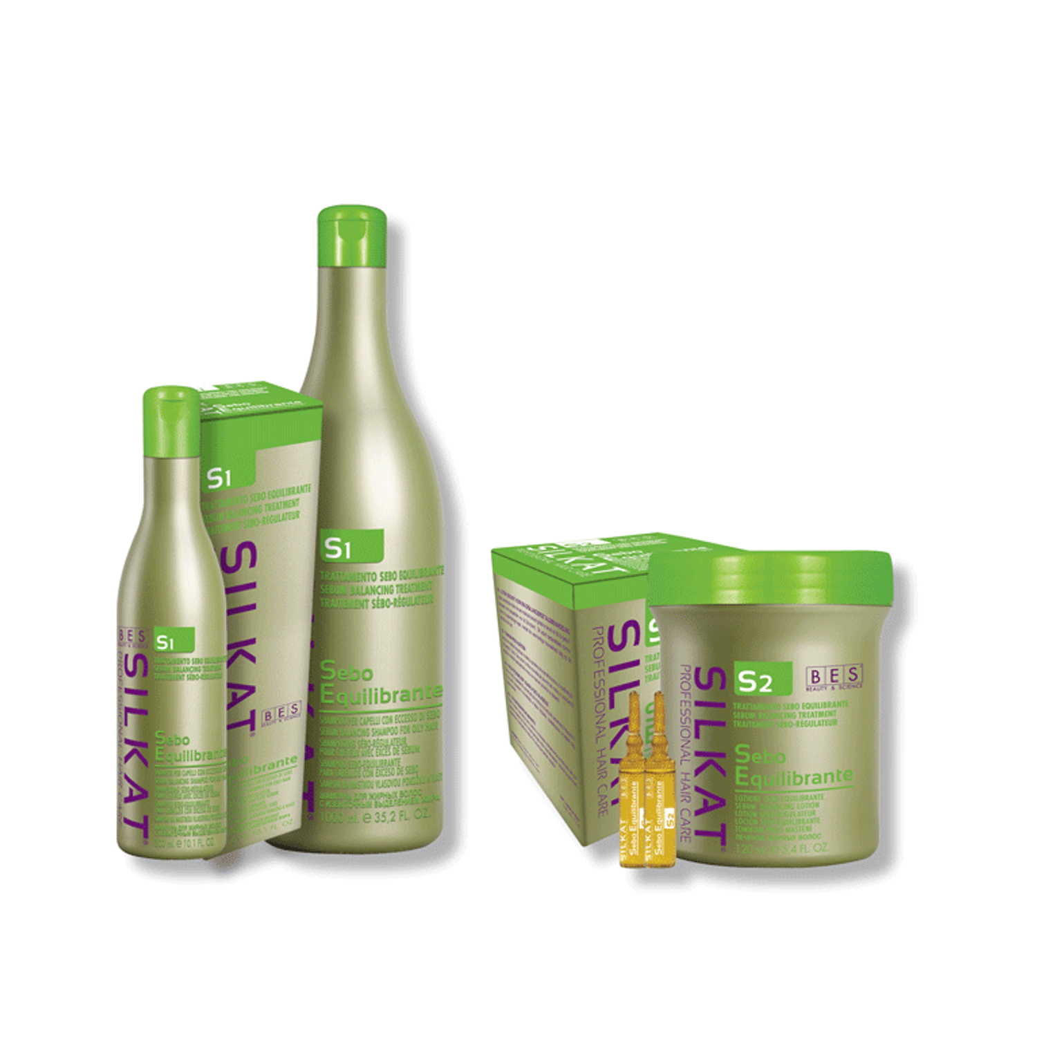 Silkat Sebo Equlibrante sampon zsíros hajra 1000 ml Silkat Sebo Equlibrante sampon zsíros hajra 1000 ml