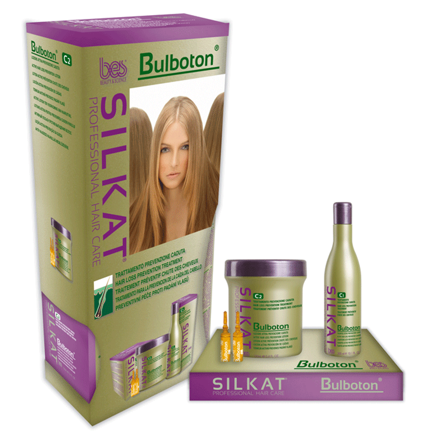 Silkat Bulboton hajhullást megelőző sampon 1000 ml