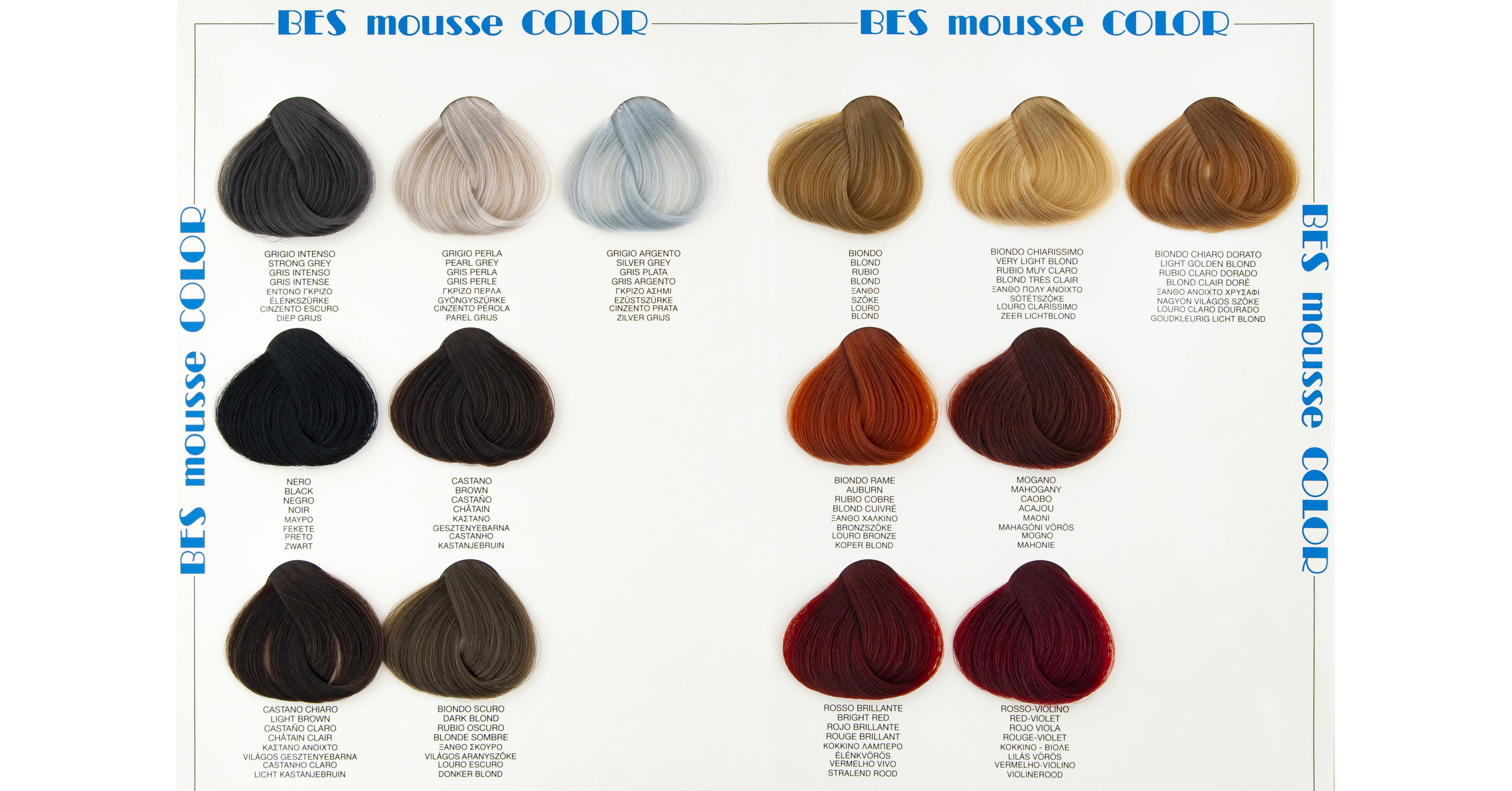 Bes Mousse Color Grau Perle – Pflegendes Haarmousse Mit Leinsamenextrakten, 200 Ml, Für Natürlich Schimmerndes Grau